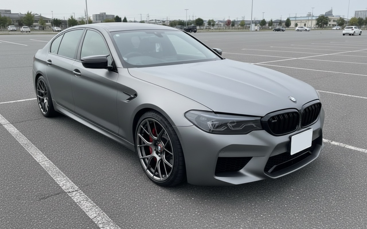 BMW 5シリーズ モンツァグレーラッピング